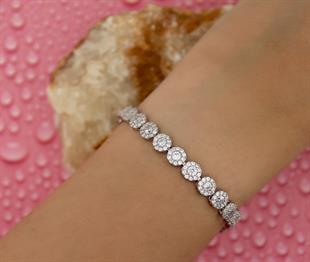 925 Ayar Gümüş Su Yolu Bileklik