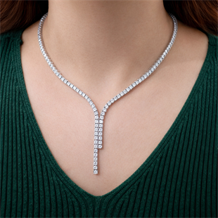 925 Ayar Gümüş Su Yolu Kolye