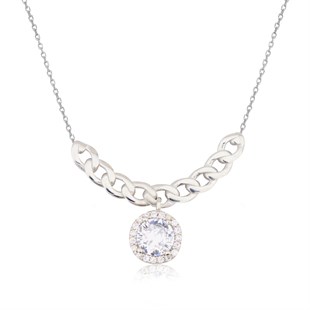 925 Ayar Gümüş Takı Seti  Zincir Detay