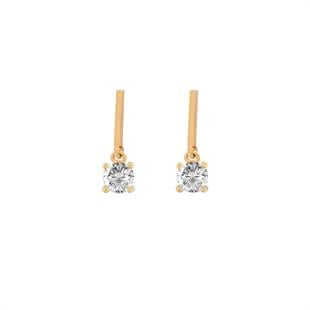 925 Ayar Gümüş Tektaş Küpe