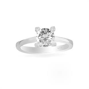 925 Ayar Gümüş Tektaş Yüzük