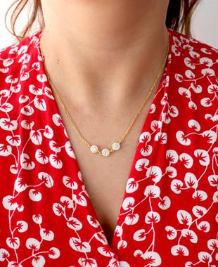 925 Ayar Gümüş Tria Kolye