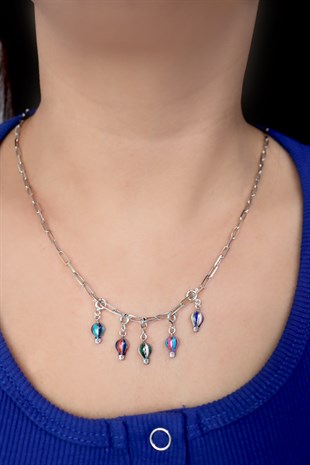 925 Ayar Gümüş  Uçan Balon Charm Kolye Ucu 