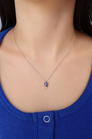 925 Ayar Gümüş  Uçan Balon Kolye 