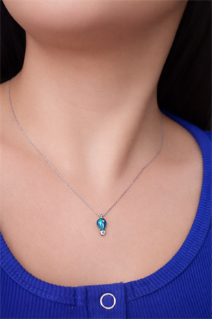 925 Ayar Gümüş  Uçan Balon Kolye 