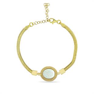 925 Ayar Gümüş Vintage Opal Taşlı Bileklik