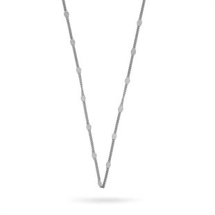 925 Ayar Gümüş Yaldızlı Pullu Gurmet Zincir