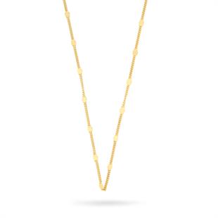 925 Ayar Gümüş Yaldızlı Pullu Gurmet Zincir