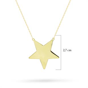 925 Ayar Gümüş Yıldız Kolye