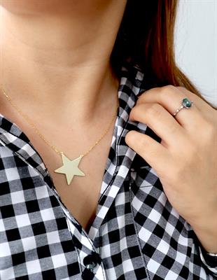 925 Ayar Gümüş Yıldız Kolye