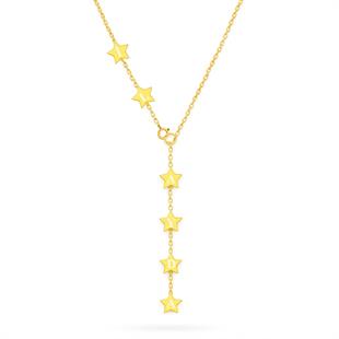 925 Ayar Gümüş Yıldız Y Model İsimli Kolye