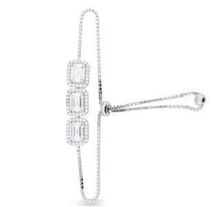 925 Ayar Gümüş Zarif Asansörlü Bileklik