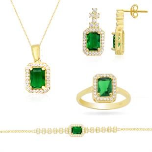 925 Ayar Gümüş Zarif Baget Set