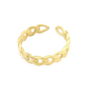 925 Ayar Gümüş Zincir Gümüş Yüzük