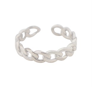 925 Ayar Gümüş Zincir Gümüş Yüzük