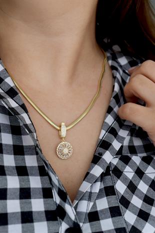 925 Ayar Gümüş Zirkon Taşlı Charm