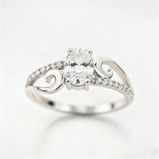 925 Ayar Gümüş Zirkon Taşlı Gümüş Yüzük