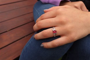 925 Ayar Gümüş Zirkon Taşlı Gümüş Yüzük