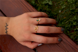 925 Ayar Gümüş Zirkon Taşlı Gümüş Yüzük