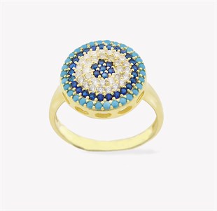 925 Ayar Gümüş Zirkon Taşlı Nazar Set