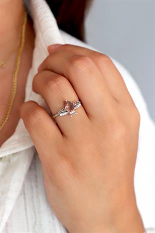 925 Ayar Gümüş Zultanit Arı Tasarım Yüzük