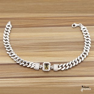 925 Ayar Gümüş Zultanıt Baget Bileklik