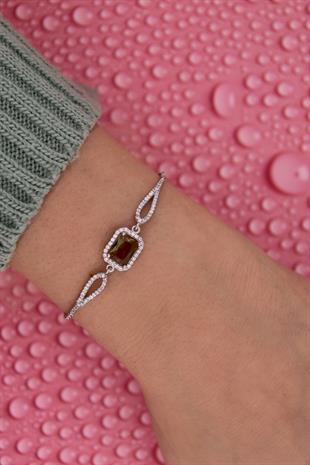 925 Ayar Gümüş Zultanit Baget Taşlı Takı Seti