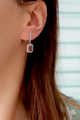 925 Ayar Gümüş Zultanit Baget Taşlı Takı Seti