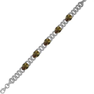 925 Ayar Gümüş Zultanit Damla Taşlı Gurmet Bileklik