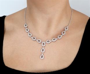 925 Ayar Gümüş Zultanit Damla Taşlı Pırlanta Montür Takı Seti