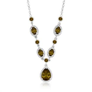 925 Ayar Gümüş Zultanit Kristal Elegance Kolye