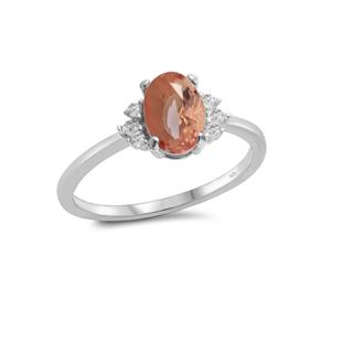 925 Ayar Gümüş Zultanit Oval Taşlı Trend Takı Seti