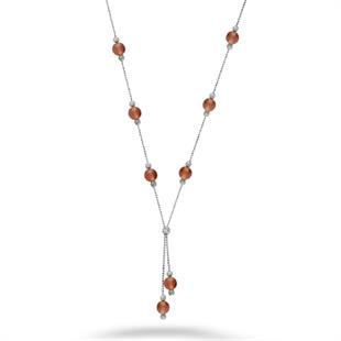 925 Ayar Gümüş Zultanit Taşlı Sallantılı Kolye