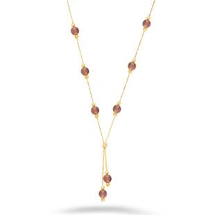 925 Ayar Gümüş Zultanit Taşlı Sallantılı Kolye