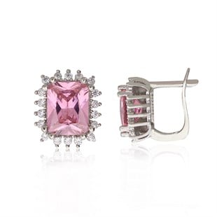 925 Ayar Rodyumlu Gümüş Küpe