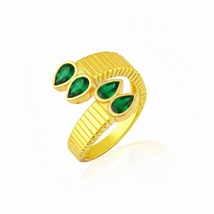 Altın Kaplama Sophia Damla Yüzük