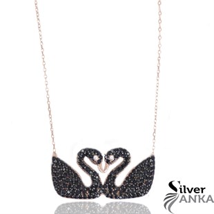 Kuğu Kolye 925 Ayar Gümüş Takı