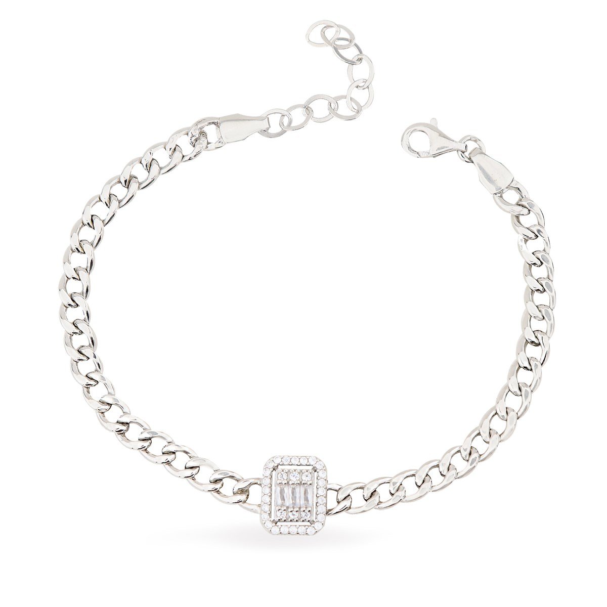 925 Ayar Gümüş Baget Gurmet Bileklik