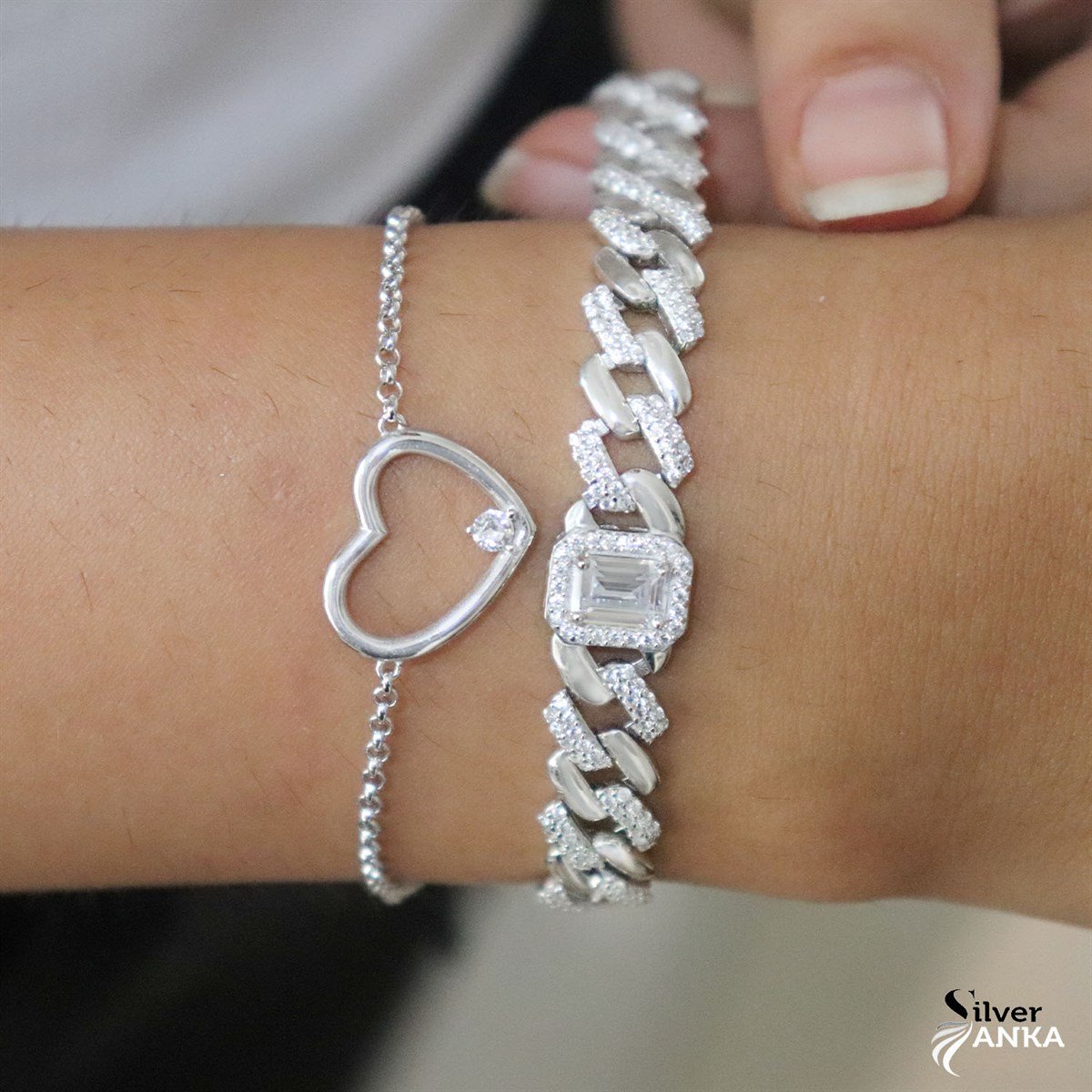 925 Ayar Gümüş Baget Gurmet Bileklik