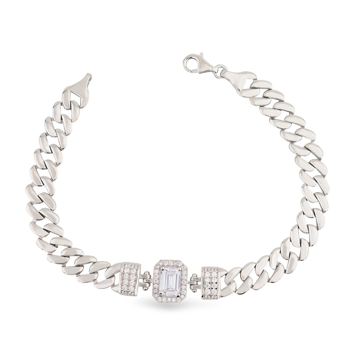 925 Ayar Gümüş Baget Şık Gurmet Bileklik