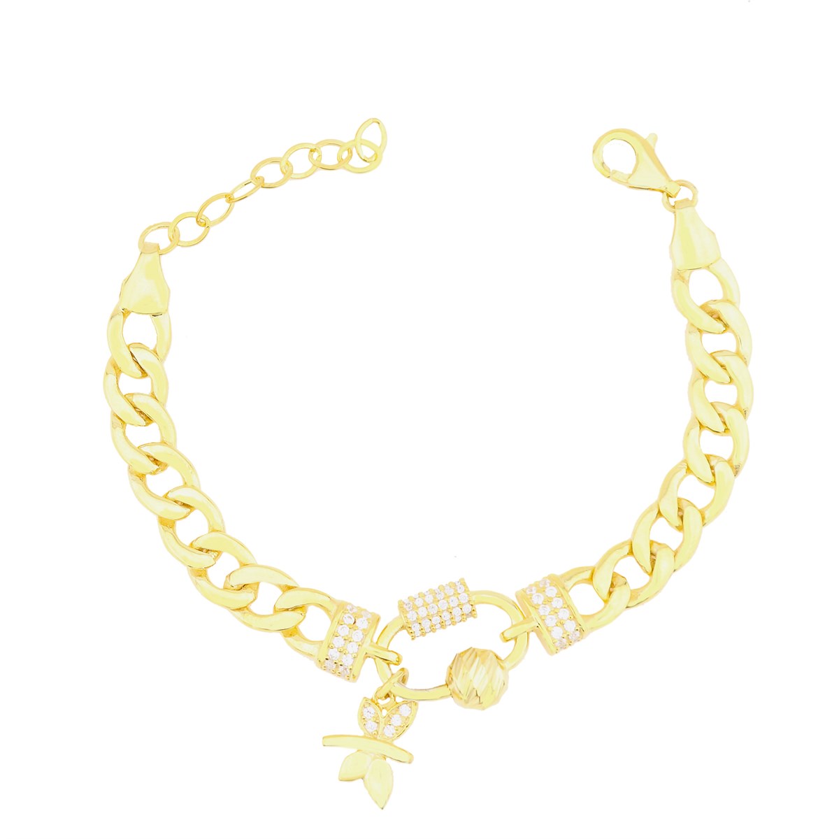 925 Ayar Gümüş Charm Gurmet Zincir Bileklik