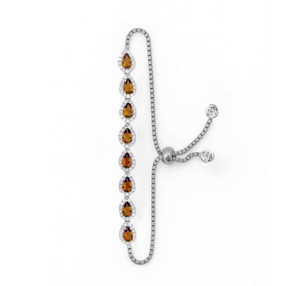 925 Ayar Gümüş Damla Taş Bileklik