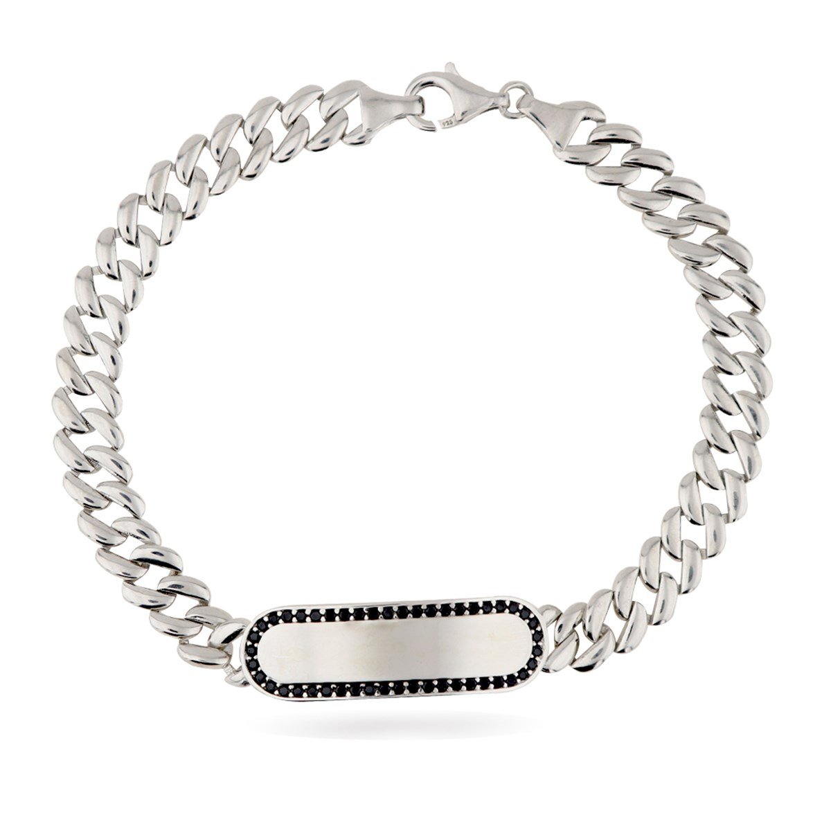 925 Ayar Gümüş Erkek Bileklik Künye Babalar Günü Hediyesi