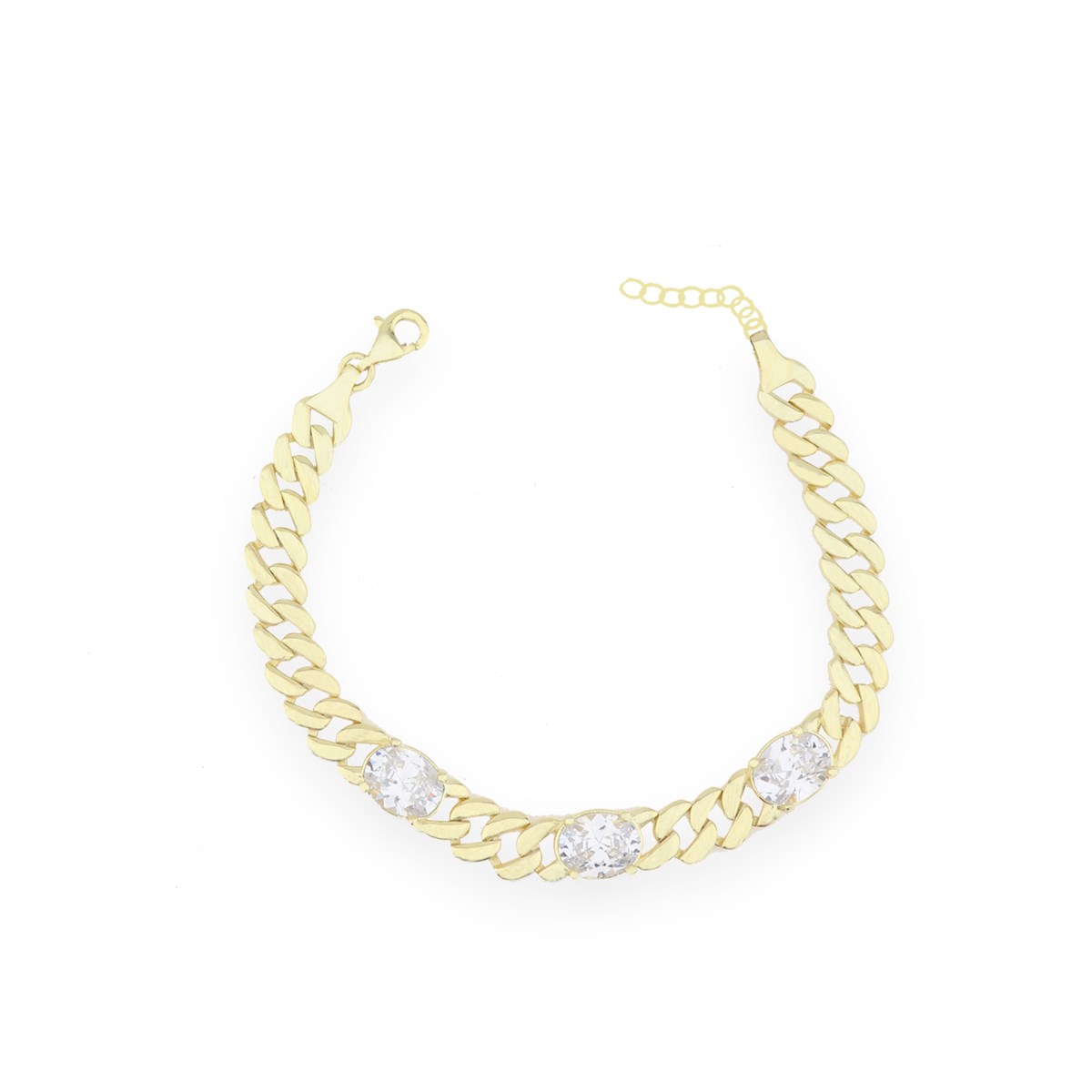 925 ayar Gümüş Gold Zincir Bileklik