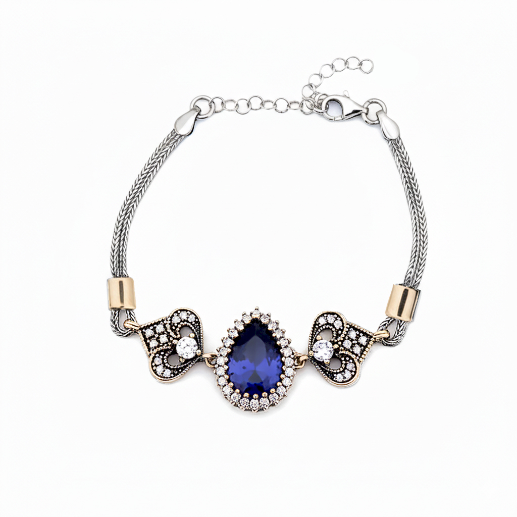 925 Ayar Gümüş Hürrem Sultan Otantik Bileklik