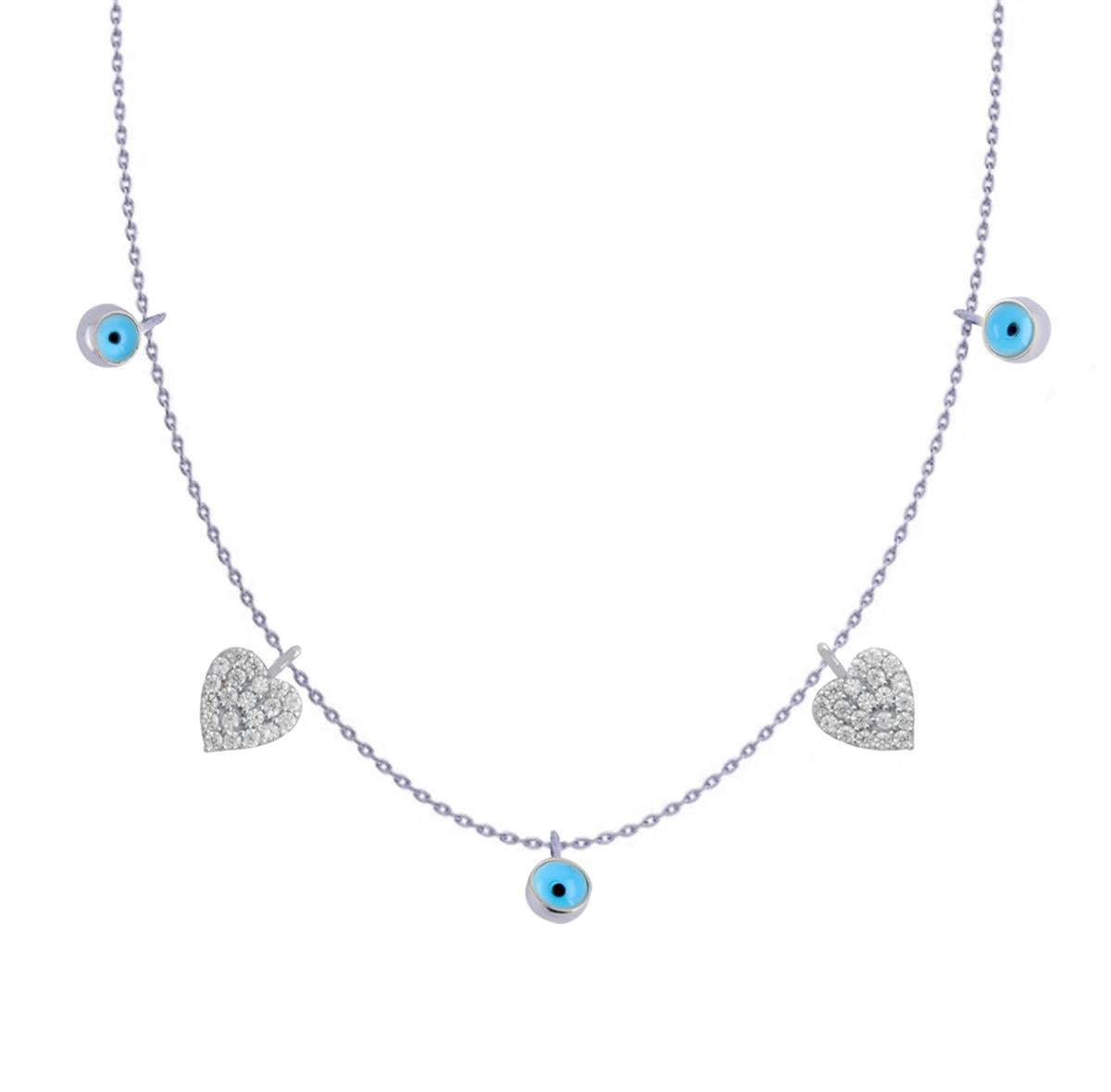 925 Ayar Gümüş Kalp Şans Kolyesi