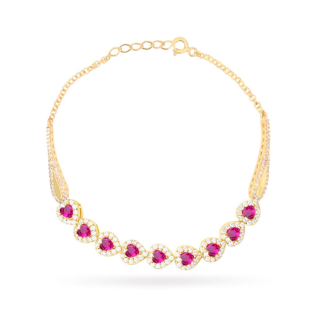 925 Ayar Gümüş Kalp Su Yolu Bileklik