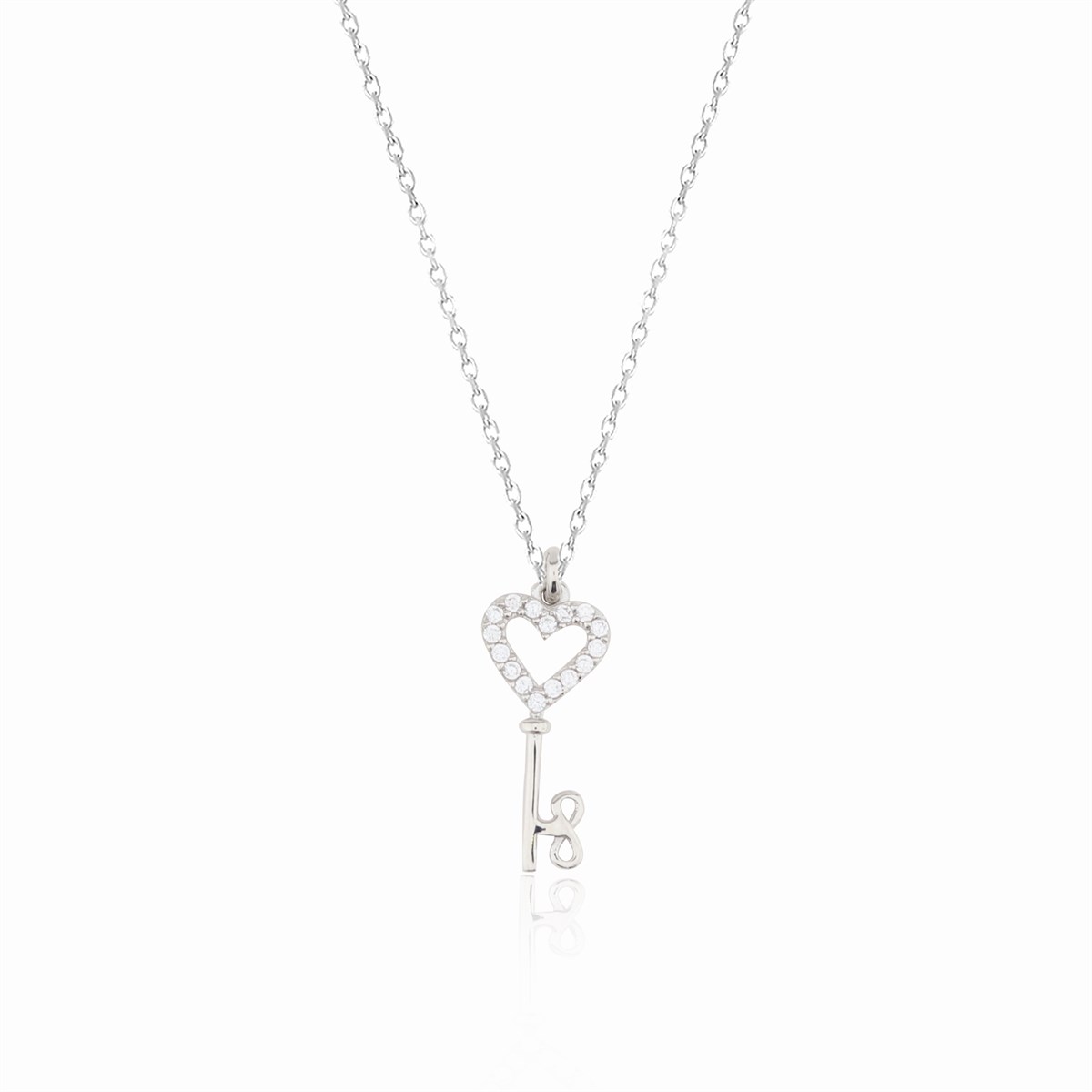 925 Ayar Gümüş Kolye Anahtar Kolye