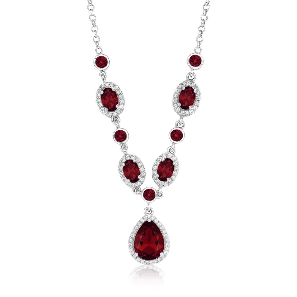 925 Ayar Gümüş Kristal Elegance Kolye