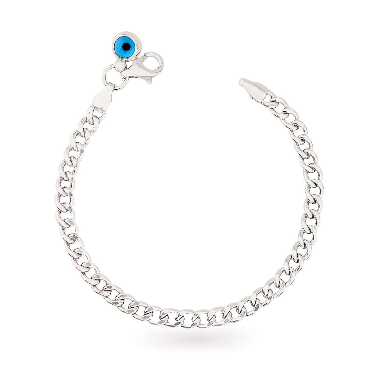 925 Ayar Gümüş Nazar Detaylı Gurmet Bileklik